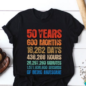 50th Birthday Gifts For Women & Men - Gift for man -Vintage 1973 Shirt -50th Birthday Shirt -50th Birthday Party tee- 50th Birthday T-Shirt