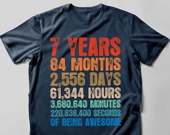 7th Birthday Shirts, Hoodie Boy Girl, 7th Birthday Shirts, Seven Year Old Birthday Boy Girl Shirts, 7 Year old Birthday 7th Birthday Shirt