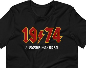 50th Birthday Gift for Women, 50th Birthday Shirt, Vintage 1974 T-Shirt, 50th Birthday Gift, 50th Birthday Party Shirt, 1974 Unisex Shirt