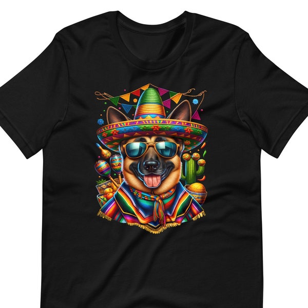 German Shepherd Dog Shirt, Matching Cinco De Mayo Shirt Girls Trip Cinco De Mayo Group Shirt Mexican Fiesta Birthday Shirt Cinco De Mayo Tee