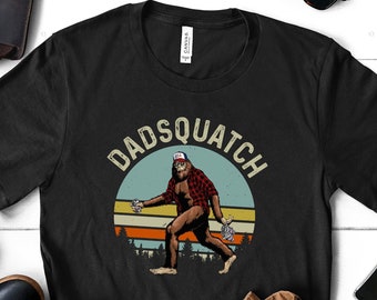 Vaderdagshirt voor vader Dadsquatch Sasquatch Bigfoot Distressed T-shirt Like A Dad Just Way More Squatchy Funny Cryptozoology Hide Seek