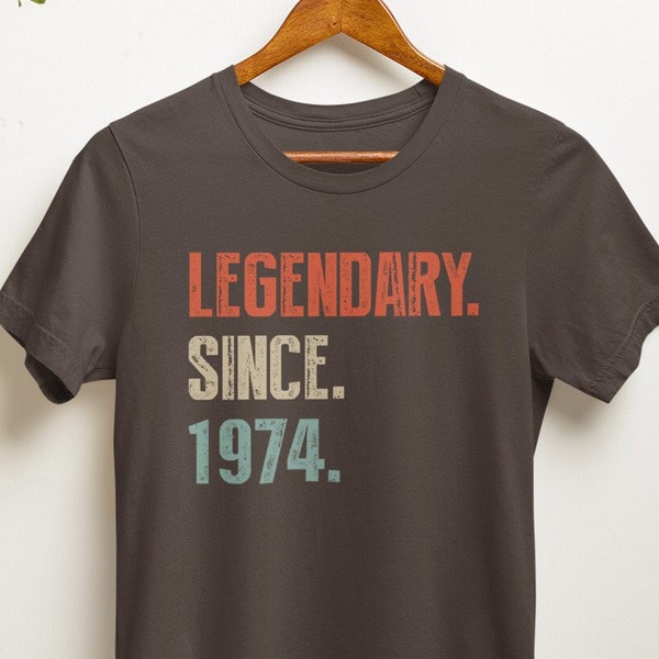 50th Birthday shirt For Men Women, Legendary Since 1974 Shirt/Hoodie/Sweatshirt, Born In 1974 Shirt, 50th Birthday Gift, 50th tshirt, 1974