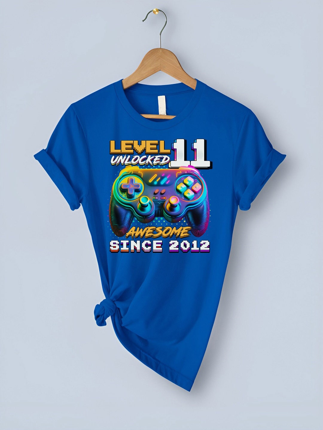 Level 11 Unlocked Birthday for Girl Boy Shirt Gamer Birthday Etsy