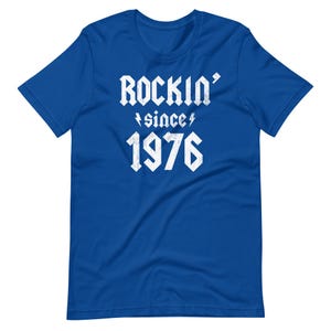 Rockin Since 1976, 50th Birthday Hard Rock Shirt, Vintage 1976 Birthday Shirt, 50th Birthday Shirts, 50th Birthday Gifts for Men and Women image 7