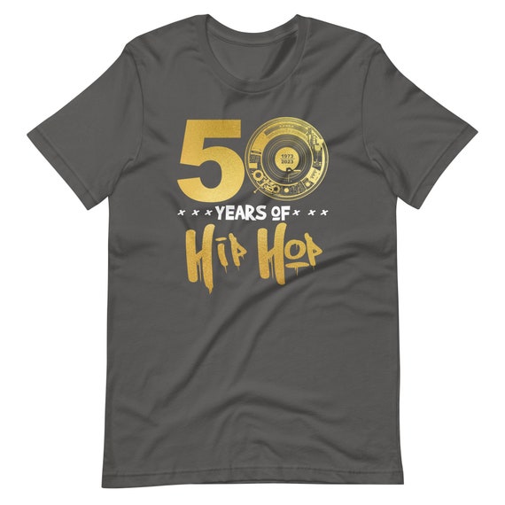 ヒップホップ50周年記念Tシャツ Hip Hop 50th Anniversary T Shirt | Embroidered Premium