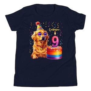 Personalized Puppy Dog Birthday Toddler Shirt, Custom Let's Pawty Kids Shirt, Birthday Kids Gift, Pet Lover Kids Tee, Funny Dog Shirt image 1