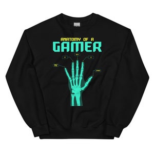 Anatomy Of A Gamer T-Shirt, Funny Gamer Hand T-Shirt, Sarcastic Anatomy Tee, Funny Tops, Gamer T-Shirt, Unisex Gamer Tee, Bones Hand T-Shirt image 8
