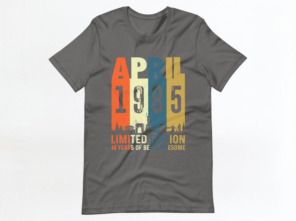 Womens Made In April 1983 36th Birthday Shirt April Girl Tee Womens Made In April 1983 36th Birthday Shirt April Girl Tee