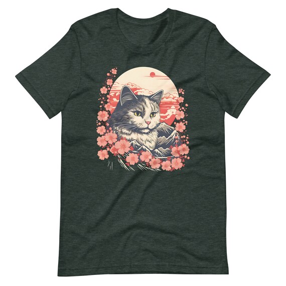 Camicia stampa gatti discount