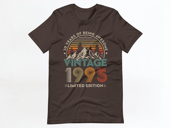 30th Birthday Shirt, Vintage 1995 Shirt, 30th Birthday Gift For Women, 30th Birthday Gift For Men, 30th Birthday Woman, 30th Birthday Friend