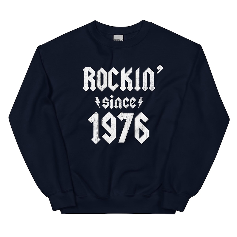 Rockin Since 1976, 50th Birthday Hard Rock Shirt, Vintage 1976 Birthday Shirt, 50th Birthday Shirts, 50th Birthday Gifts for Men and Women image 11