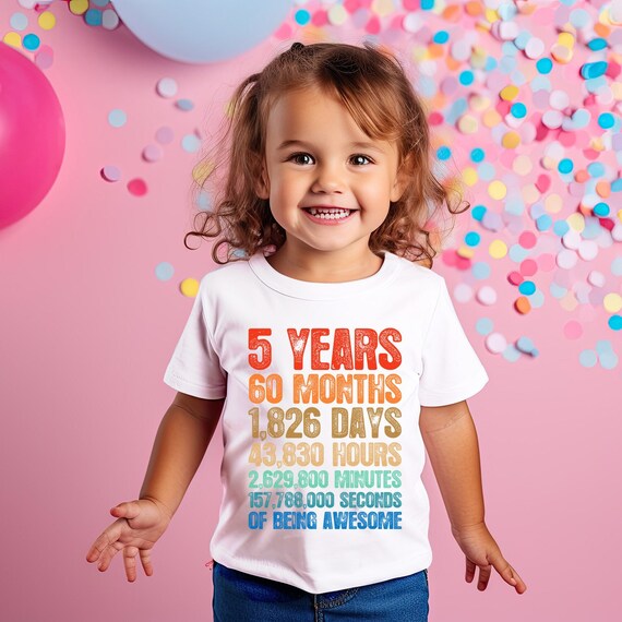 Girls 5th store birthday shirt
