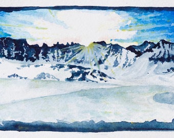 Mayflower Gulch Ridge Traverse Original Watercolor /& Prints