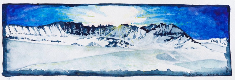 Mayflower Gulch Ridge Traverse Original Watercolor /& Prints