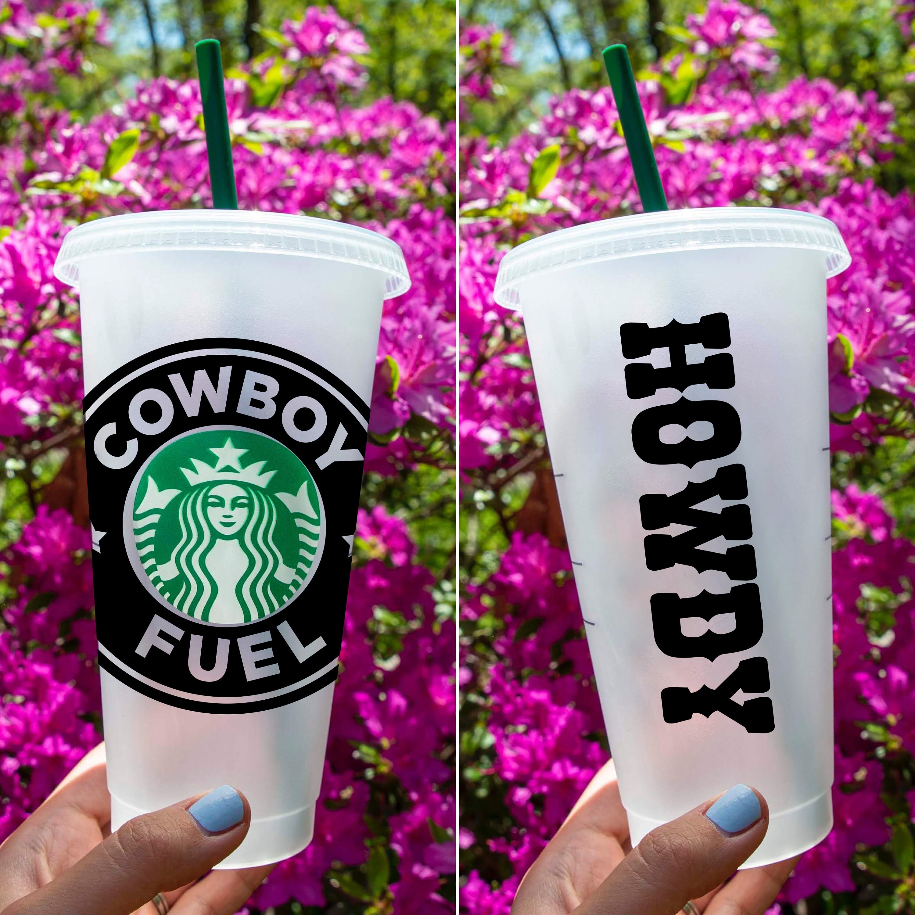 Cowboy Fuel | Custom Starbucks Coffee Cold Cup SVG Cut File | Western Howdy Yee Haw | Cricut DIY | Instant Download
