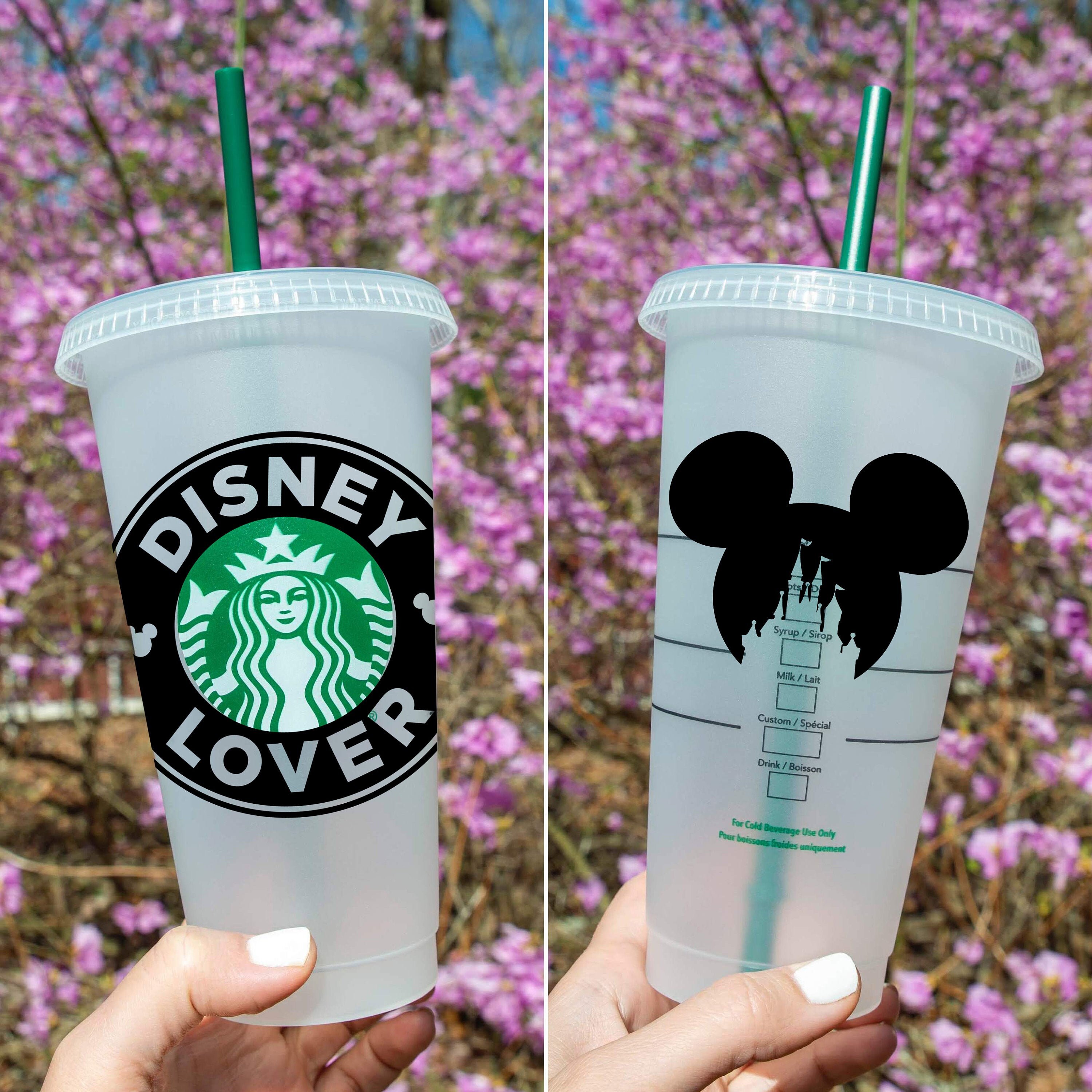 Download Disney Lover Custom Starbucks Coffee Cold Cup SVG Cut File ...