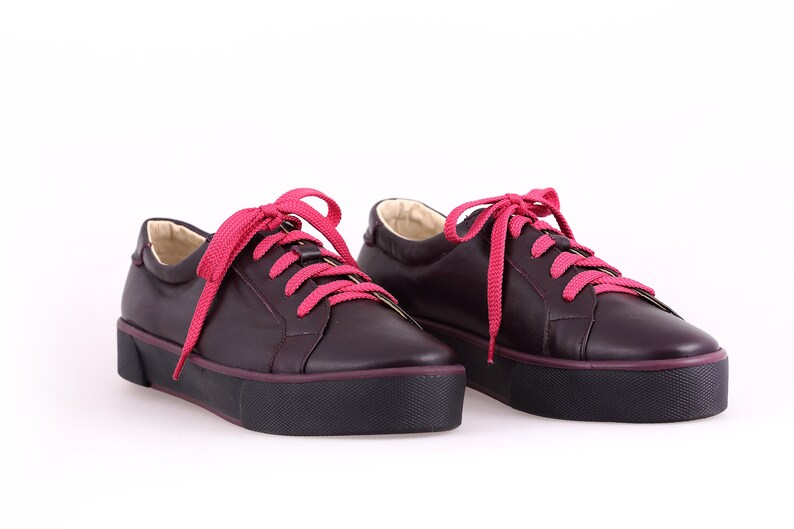 Urban Sneackers nude sneackers Women Sneackers platform sneackers tie sneackers women shoes Wine red sneackers Summer Shoes flat