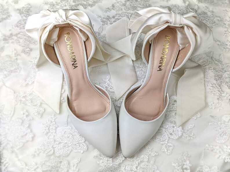 wide ivory wedding shoes