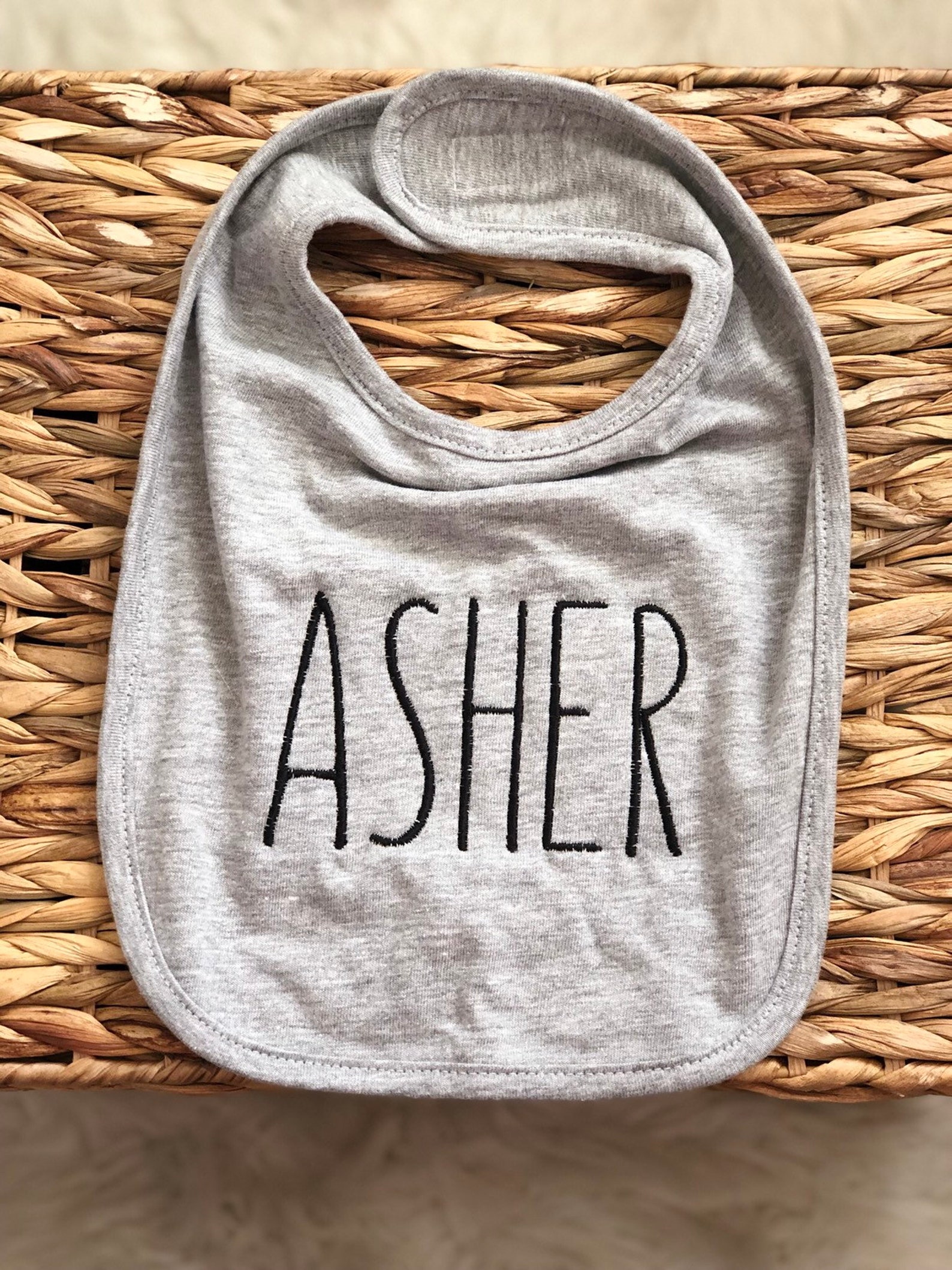 Personalized Name Baby Bib Personalized Embroidered Baby Bib Etsy