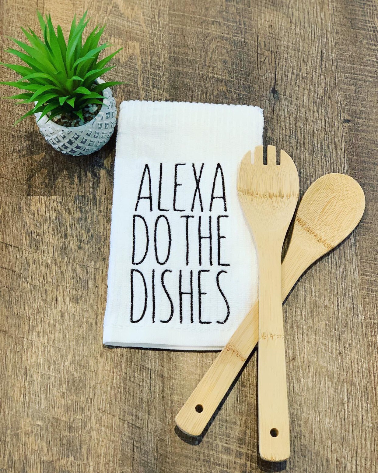 Alexa Do The Dishes Lustige Geschirrtücher – 2er Set, 40,6 X 61 Cm, Saugstark, Maschinenwaschbar, Perfekt Als Küchengeschenk