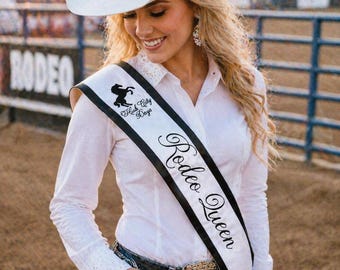Banda de rodeo personalizada, banda de encaje bordada, banda de encaje a medida, banda personalizada, bandas a medida, banda de reina del rodeo, bandas de asistente de rodeo