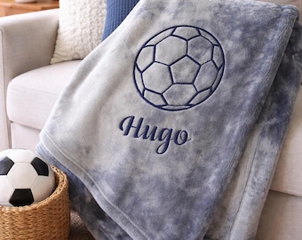 Personalized soccer blanket, senior soccer blanket, embroidered blanket, senior gifts, graduation gifts, soccer gifts, soccer blanket, gift
