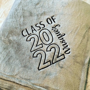 Personalized graduation blanket, graduation gifts, embroidered graduation blanket, senior blanket, senior gifts, personalized blanket, gift