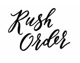 Please message me before purchasing, Rush order, Upgraded shipping, Rush order shipping, Rush fee, Last minute order fee, Fast shipping, Fee