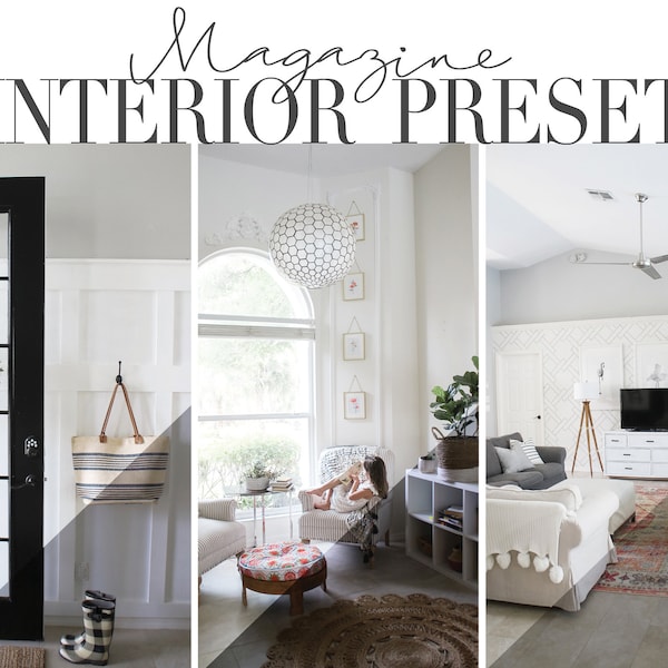 Magazine Interior Presets for Mobile & Desktop / Instagram Preset Filter / Blogger Preset