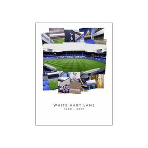 A4 photographic print of White Hart Lane, iconic former home of Tottenham Hotspur