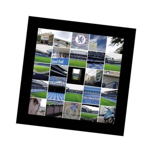 Glass Coaster featuring Stamford bridge, the home of Chelsea