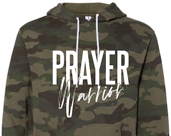 Prayer Warrior Hoodie, Christian Apparel, Worship, Musician, Scripture shirt, Faith Apparel, Religious shirt, Scripture, Christian