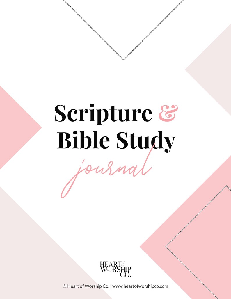Bible Study Journal, Printable, Christian Planner, Christian Journal, Scripture Study Journal, Scripture, Printable Insert, Bible Journal, image 3