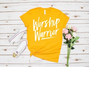 Worship Warrior T-Shirt, Christian Apparel, Worship, Musician, Scripture shirt, Faith Apparel,  Crew Neck T-Shirt, Religious shirt