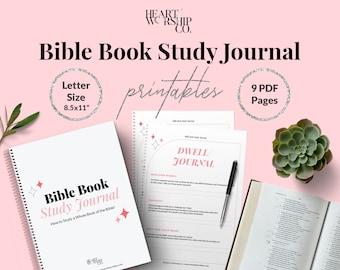 Book of the Bible Journal, How to Study the Bible, Printable, Planner, Christian Journal, Prayer Journal, Scripture, Bible Journal,