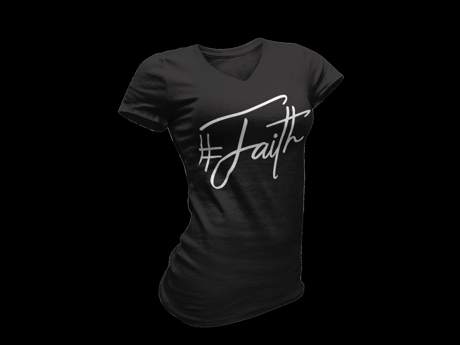 Faith Tshirt, Christian Apparel, Worship, Faith Based Apparel, V Neck