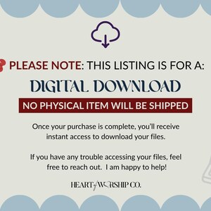 Bible Study Journal, Printable, Christian Planner, Christian Journal, Scripture Study Journal, Scripture, Printable Insert, Bible Journal, image 4