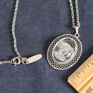 ヴィンテージ WHITING & DAVIS シルバートーン メッシュネックレス Turner Bib Mesh Necklace - Whiting and Davis Collection