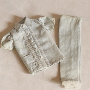 Vintage Barbie Pak Pajamas in Blue, Cute Sleepwear