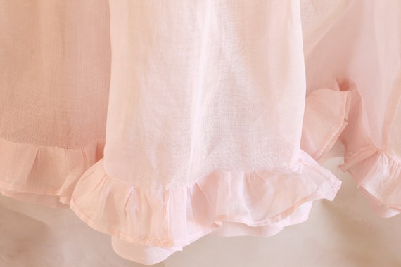 Darling Vintage Pink Ruffled Organdy Child's Dress - image 3