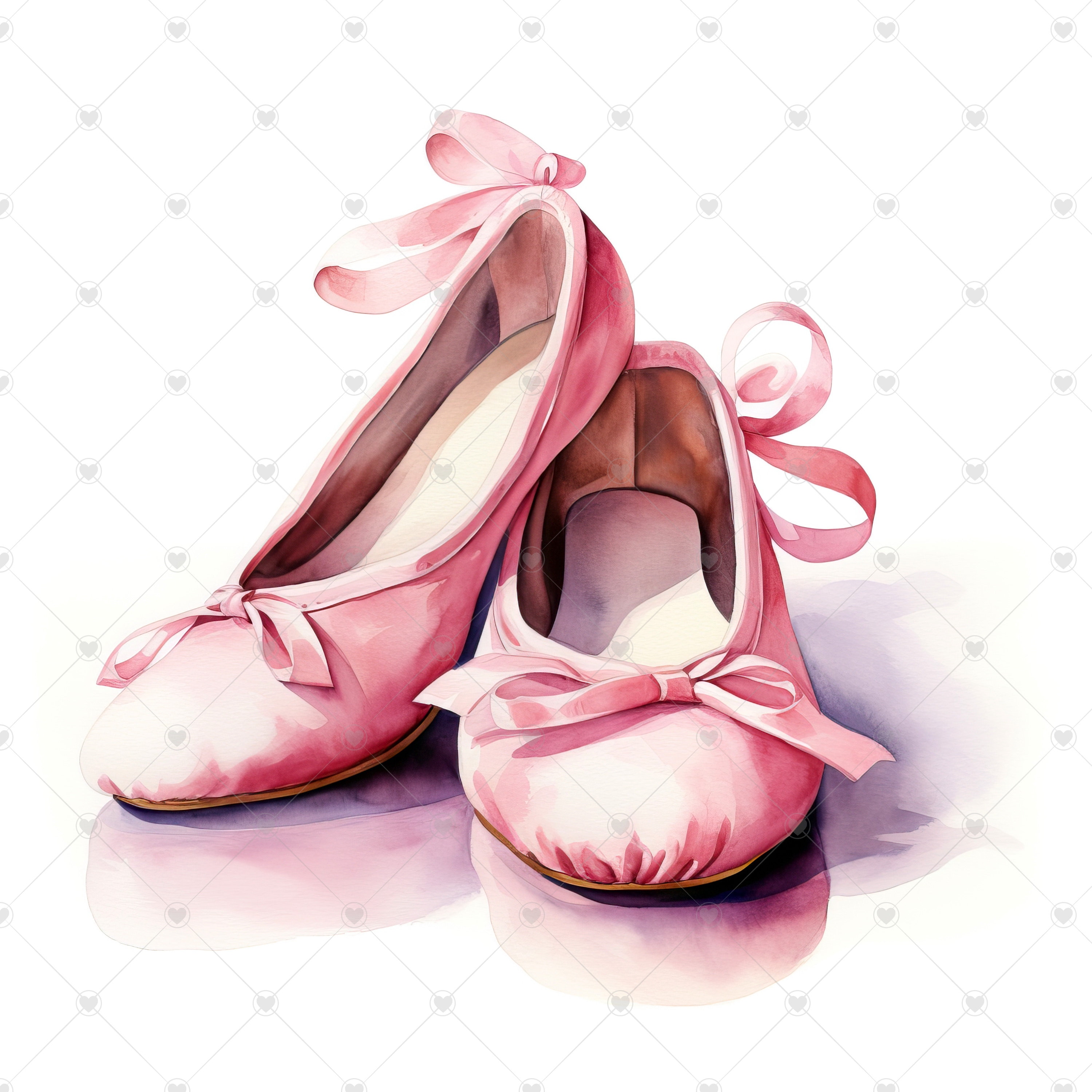 Pink Ballet Pointe Shoes Clipart Bundle 10 High Quality Etsy