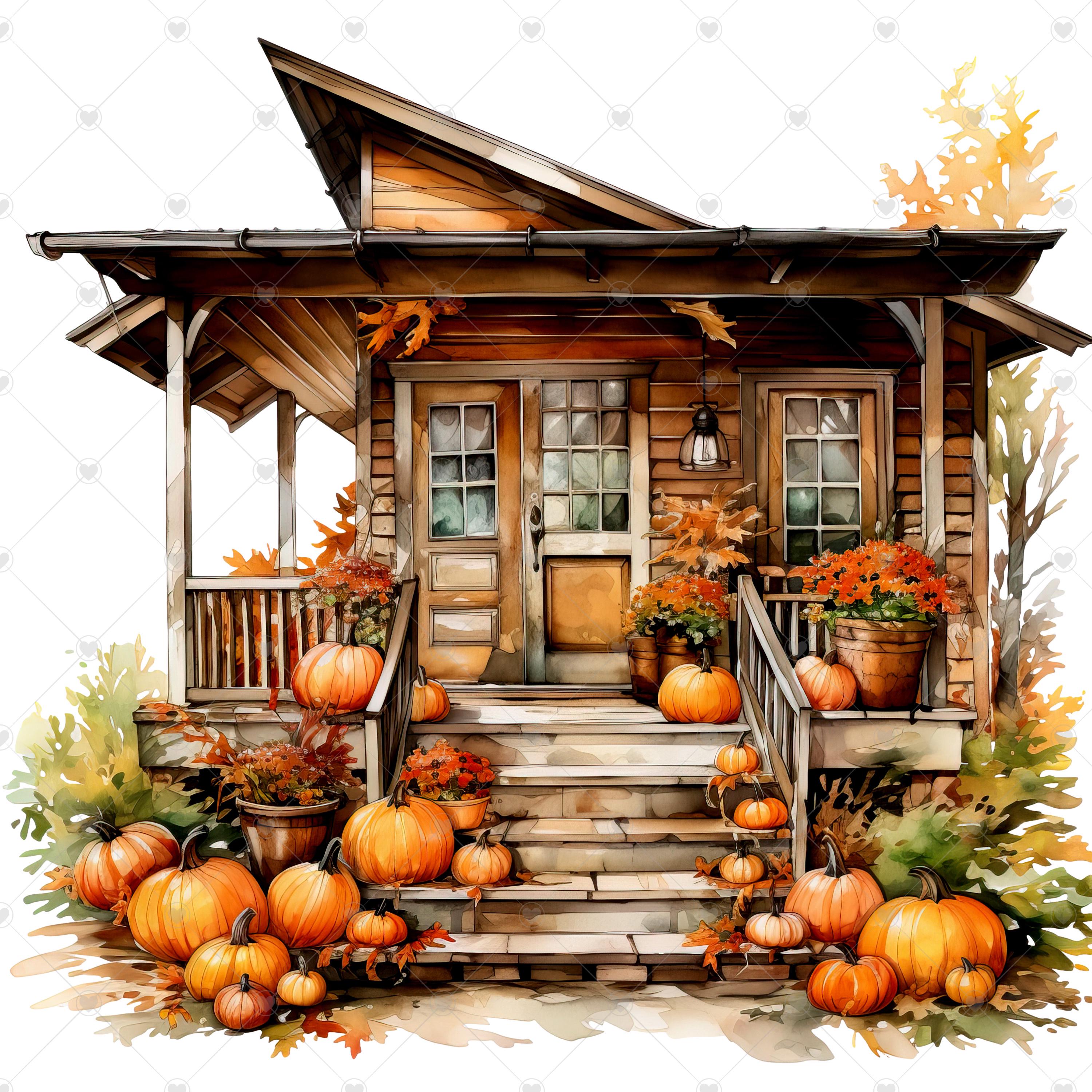 Cozy Autumn Porch PNG Clipart Bundle- Digital Download - Etsy