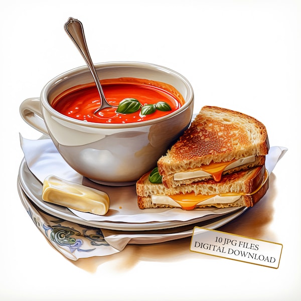 Soup and Sandwich - Etsy