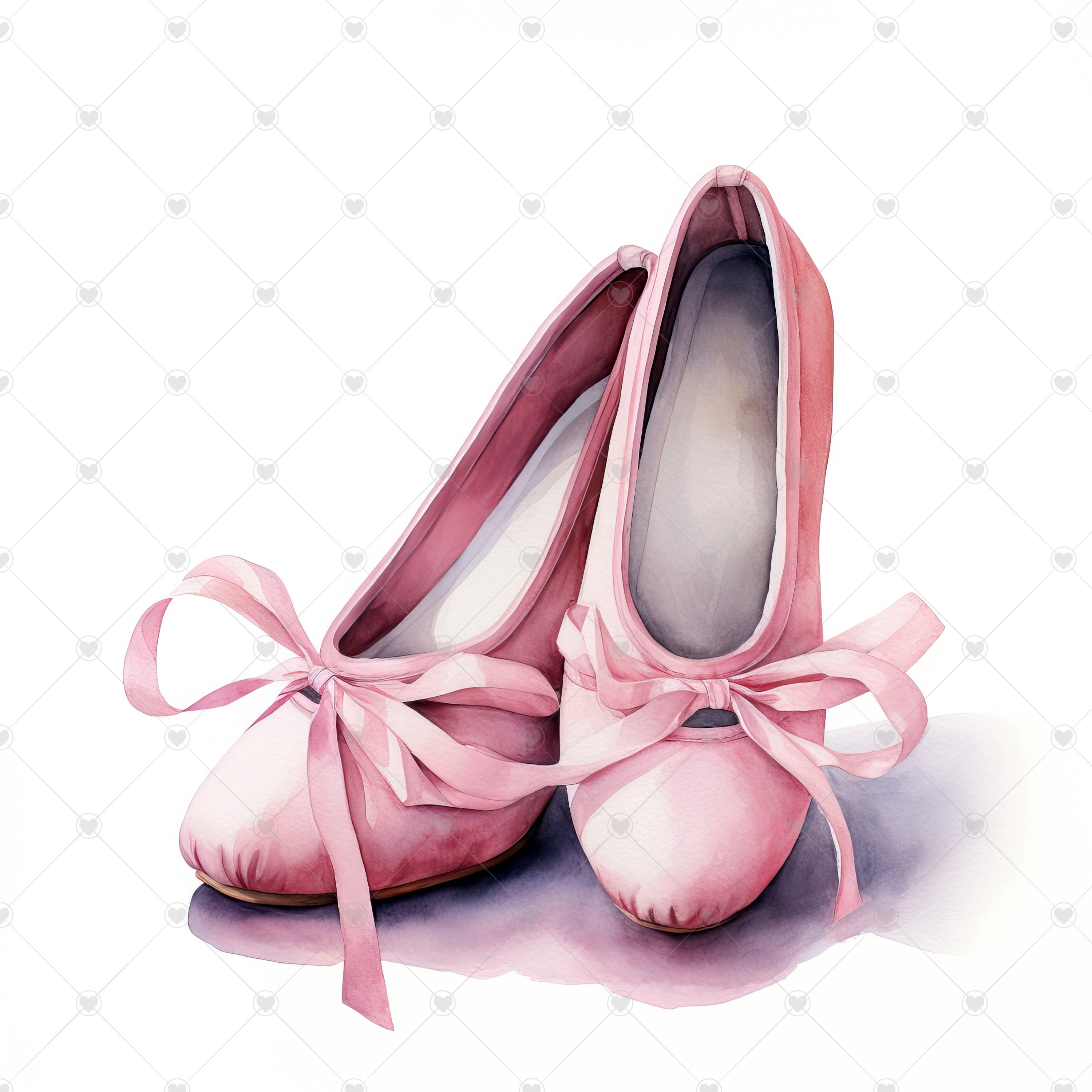 Pink Ballet Pointe Shoes Clipart Bundle 10 High Quality - Etsy UK