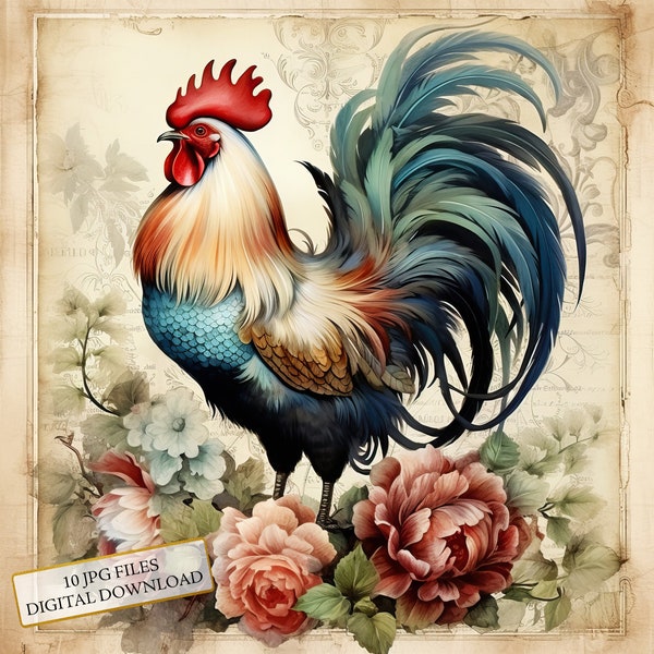 Rooster - Etsy