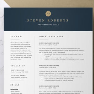 Professional Resume, CV Template, Work Resume, Modern Resume, CV Word Pages Resume, Teacher Resume, HR Resume, Cover Letter, Ats Friendly