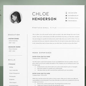 Palabra de plantilla de currículum, plantilla de CV, carta de presentación, plantilla de currículum de profesor, CV profesional, currículum creativo, currículum de enfermera, descarga instantánea