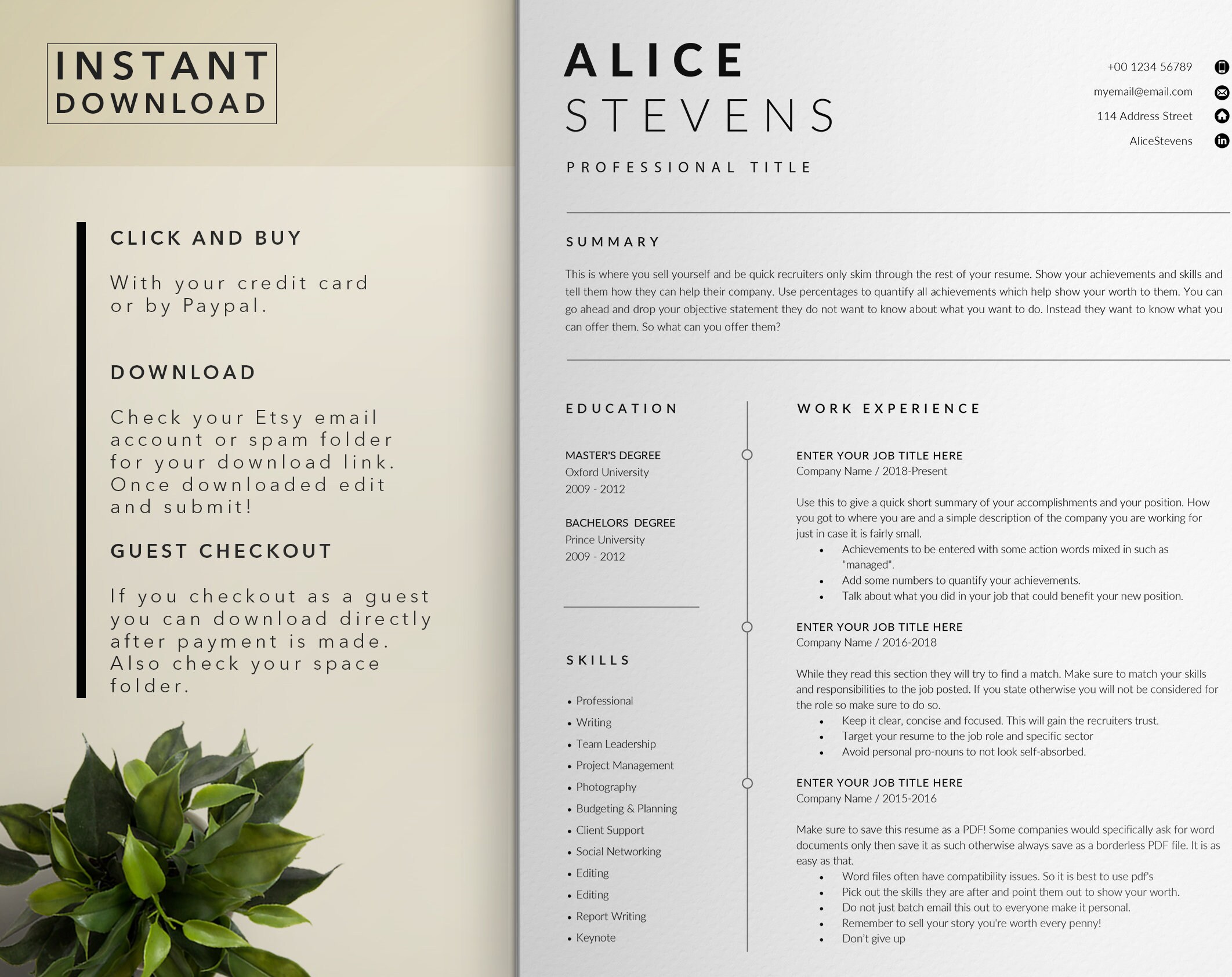 Resume Template Nurse Resume Template - Il Fullxfull.3223101847 583z 