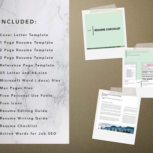 Pu&ograve; includere: Un download digitale di un pacchetto di modelli di curriculum vitae. Il pacchetto include un modello di lettera di presentazione, modelli di curriculum vitae in formato da 1, 2 e 3 pagine, un modello di pagina di riferimento, una checklist del curriculum vitae e una guida per scrivere un curriculum vitae. I modelli sono disponibili nei formati US Letter e A4.