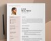 Professional Resume Template For Pages Simple, CV Template, Resume Design, Instant Download Resume, Professional CV Template, Photo Resume 